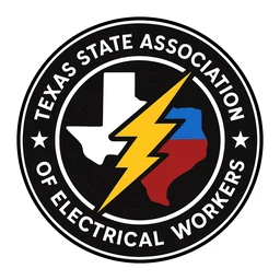 Texas State Association of Electrical Workers logo